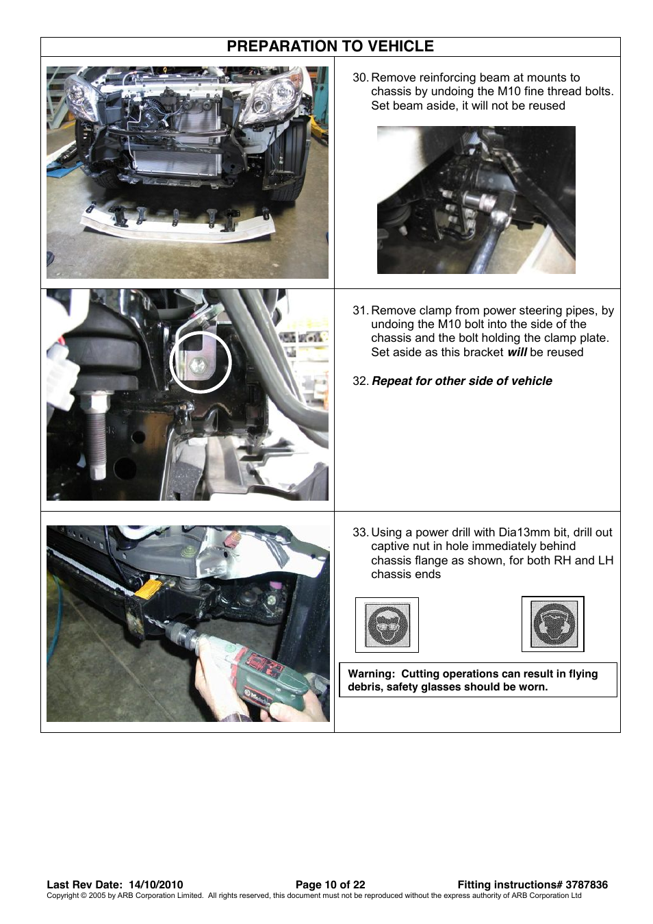Preparation to vehicle | ARB 3421520 User Manual | Page 10 / 22