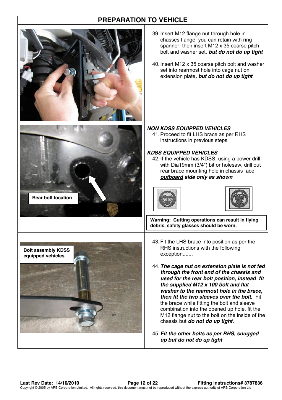 Preparation to vehicle | ARB 3421520 User Manual | Page 12 / 22