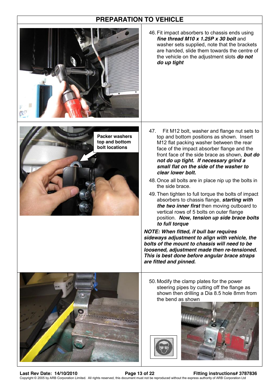 Preparation to vehicle | ARB 3421520 User Manual | Page 13 / 22