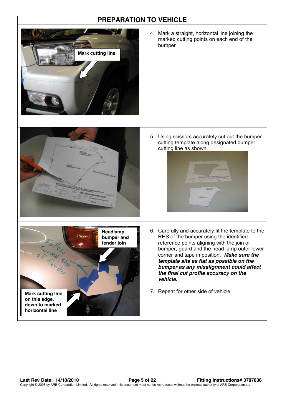 Preparation to vehicle | ARB 3421520 User Manual | Page 5 / 22