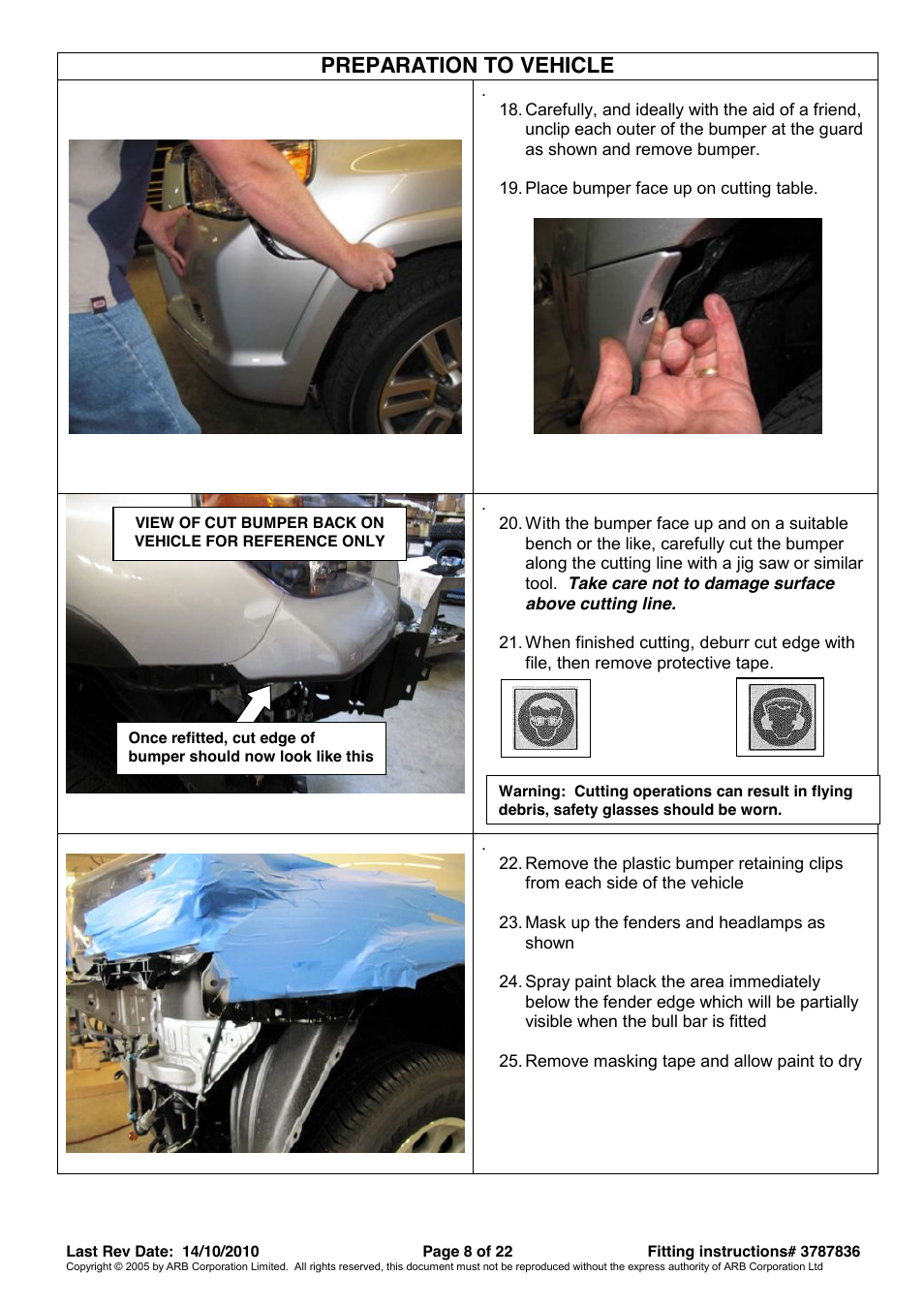 Preparation to vehicle | ARB 3421520 User Manual | Page 8 / 22
