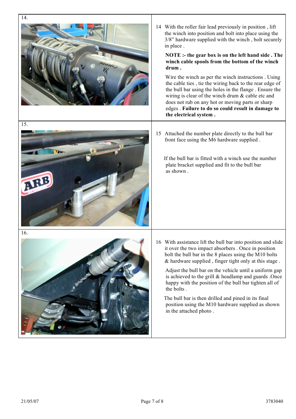 ARB 3432120 User Manual | Page 7 / 8