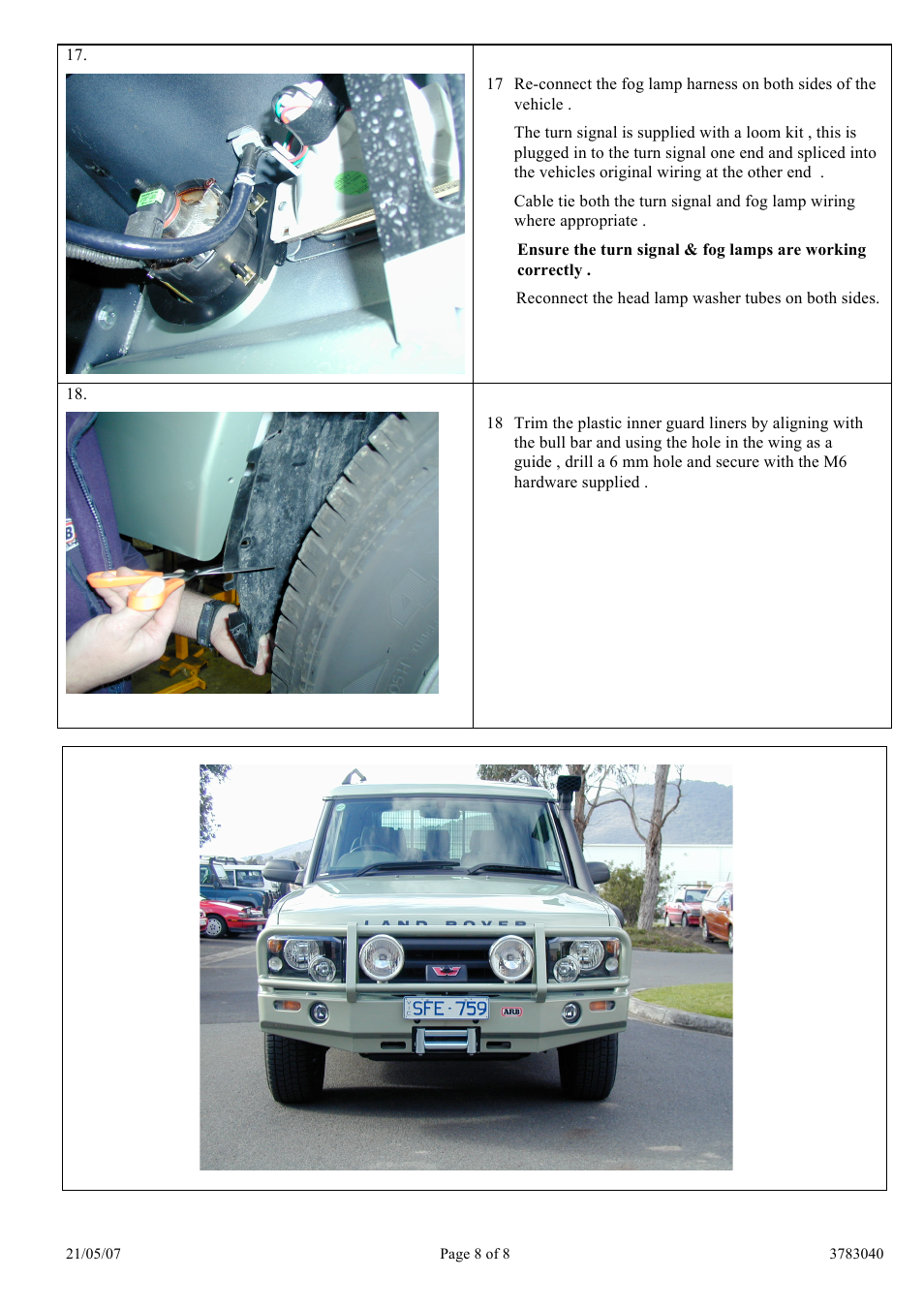 ARB 3432120 User Manual | Page 8 / 8