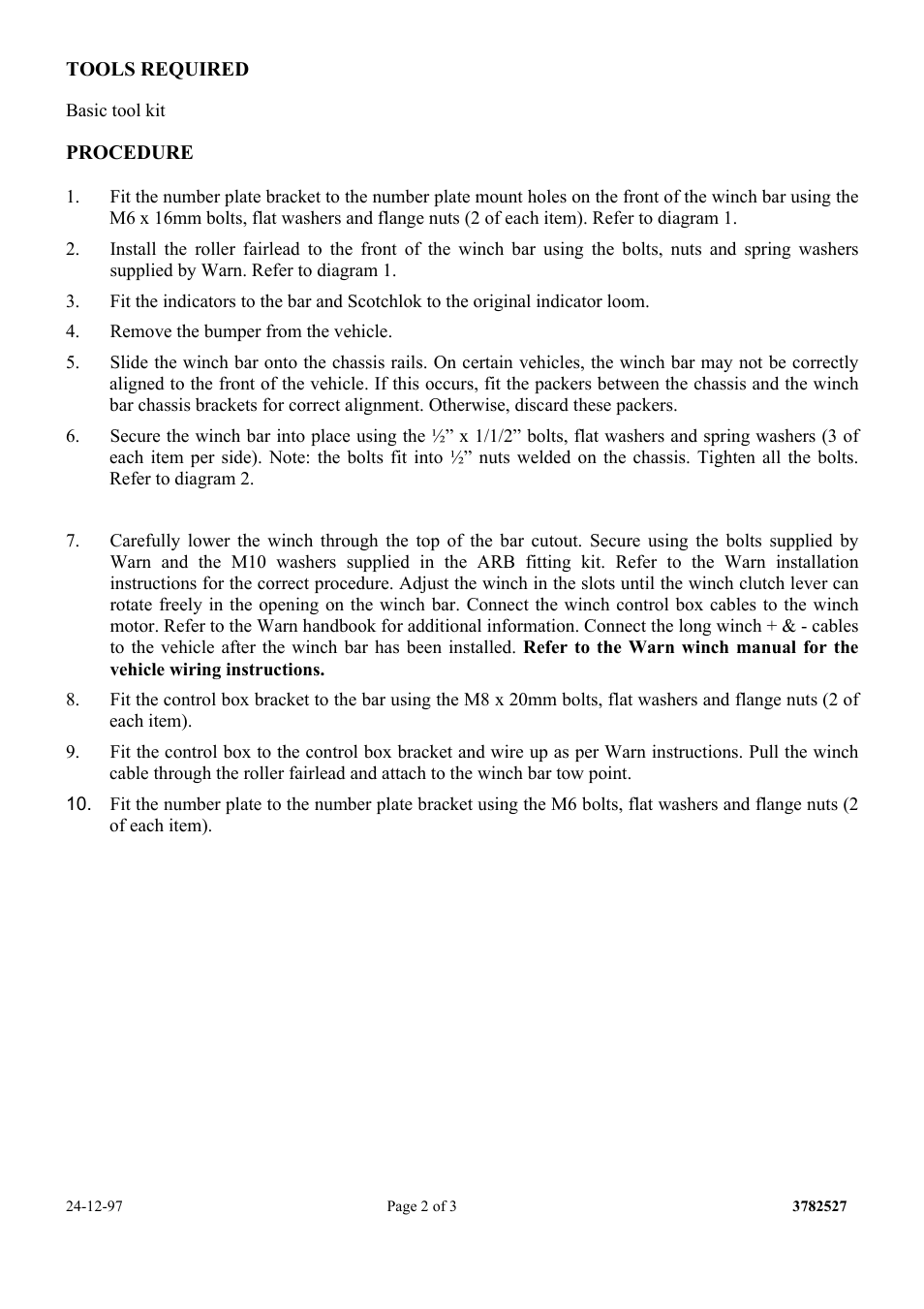 ARB 3450070 User Manual | Page 2 / 3