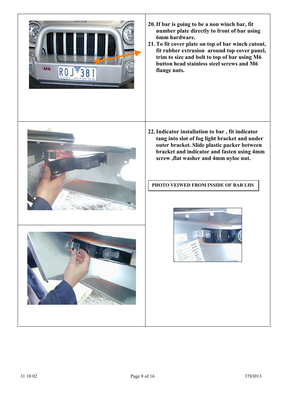 ARB 3450110 User Manual | Page 8 / 16