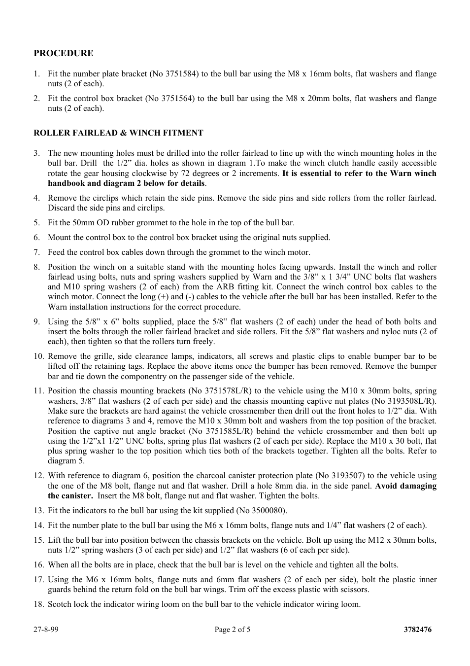 ARB 3450060 User Manual | Page 2 / 5