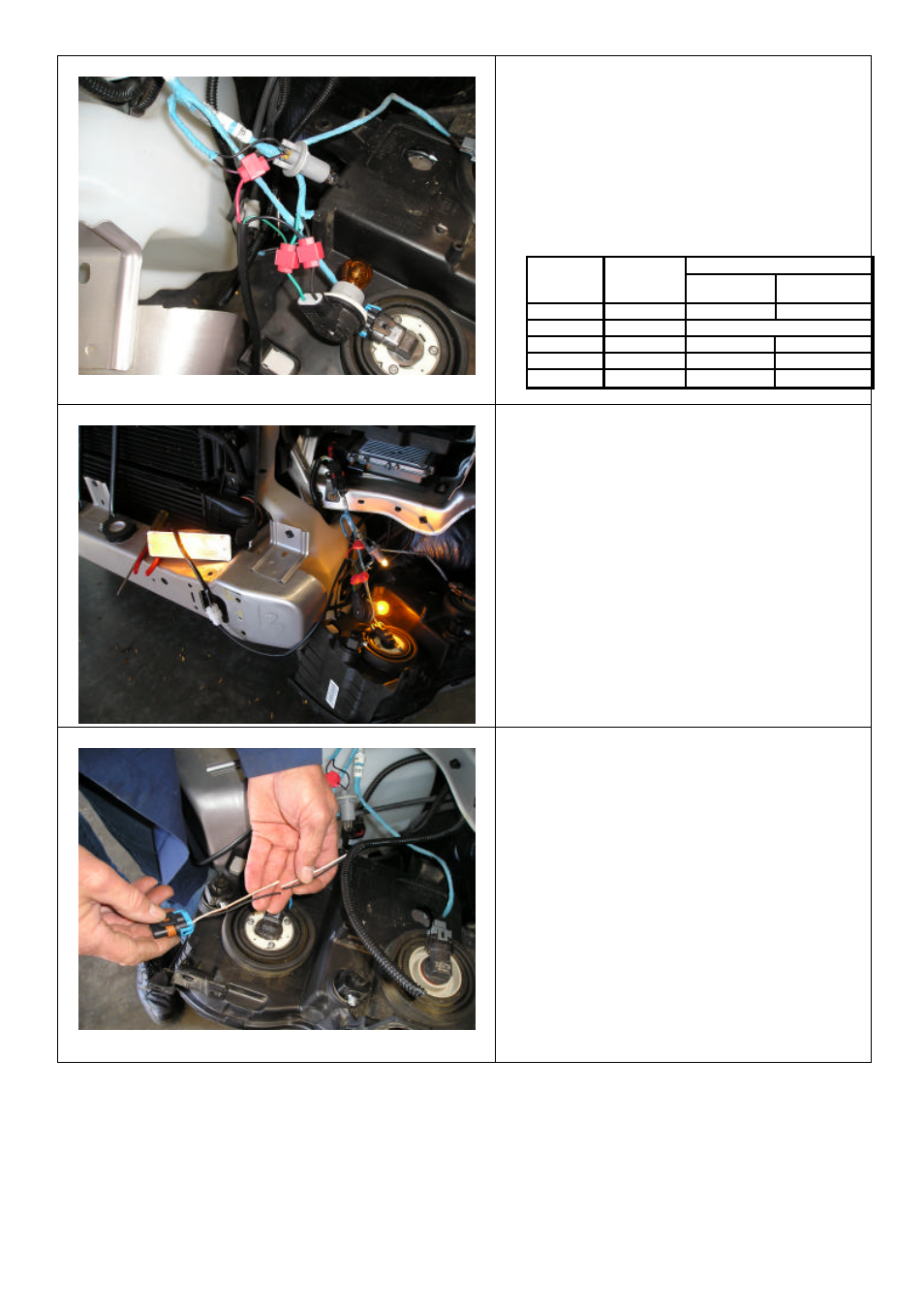 Use scotch locks to connect wiring, Summary of wire connections, Test all lighting at this stage | ARB 3450130 User Manual | Page 6 / 22