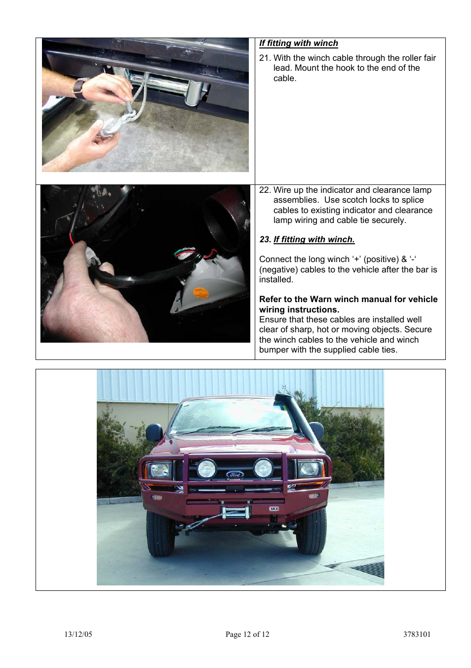 ARB 3436030 User Manual | Page 12 / 12