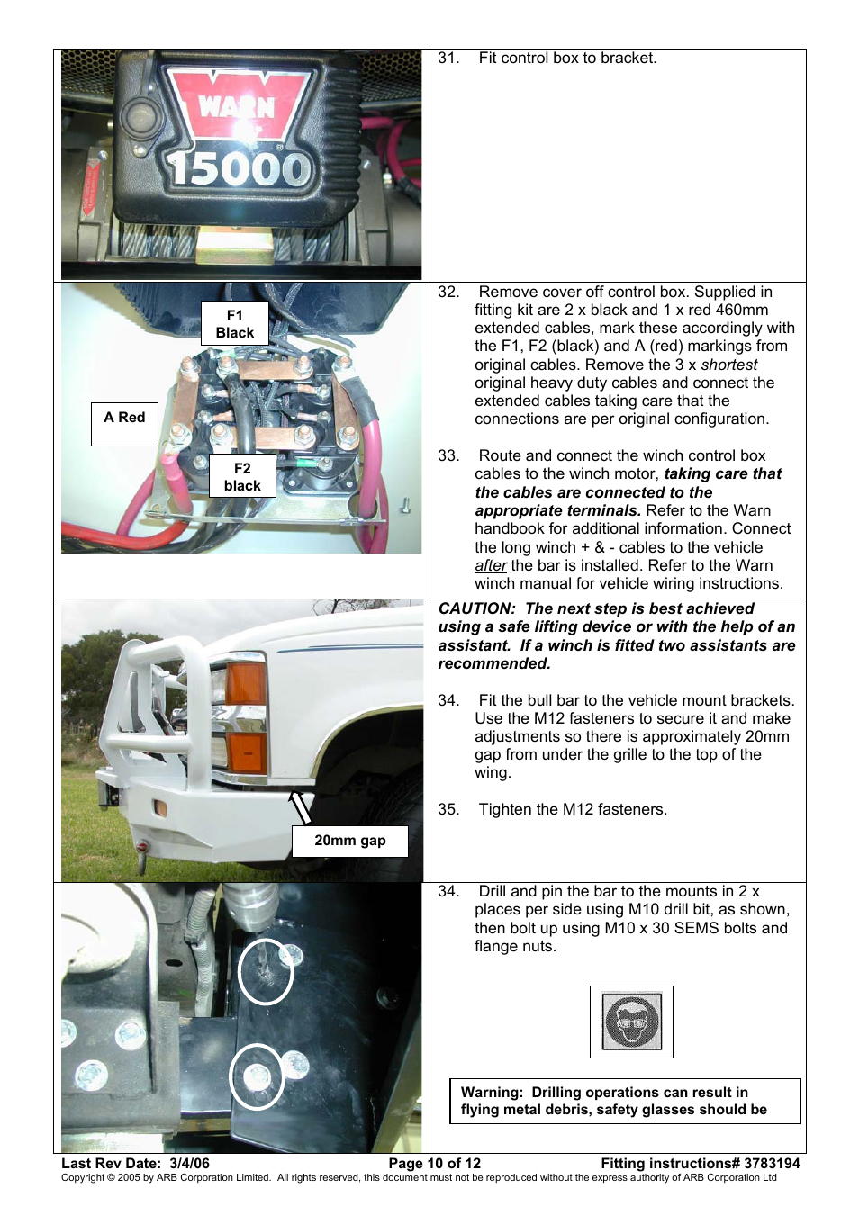 ARB 3462030 User Manual | Page 10 / 12