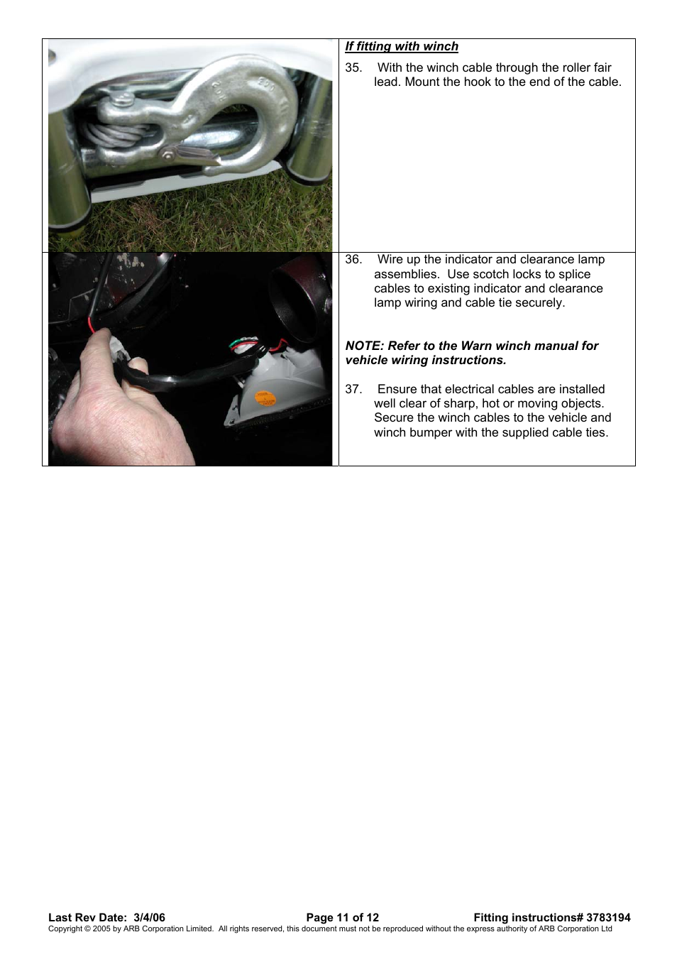 ARB 3462030 User Manual | Page 11 / 12