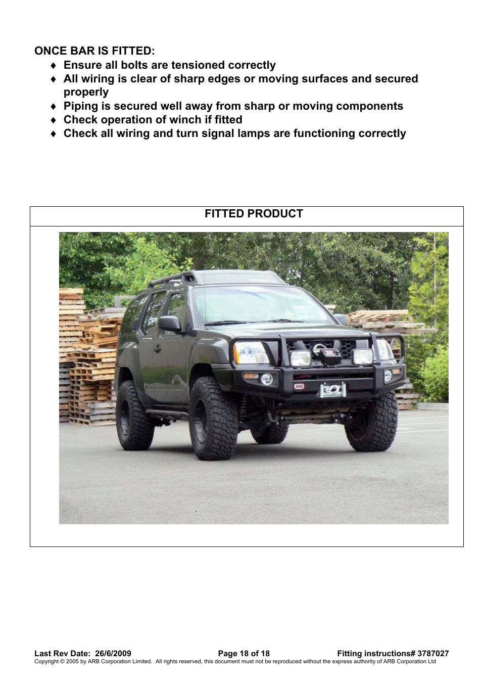 ARB 3438260 User Manual | Page 18 / 18