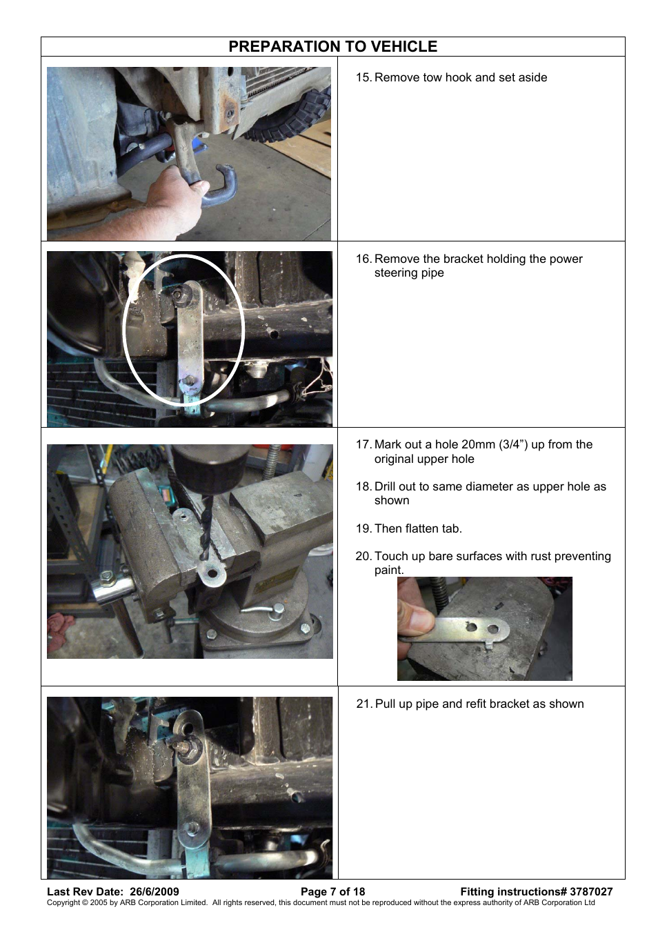 Preparation to vehicle | ARB 3438260 User Manual | Page 7 / 18