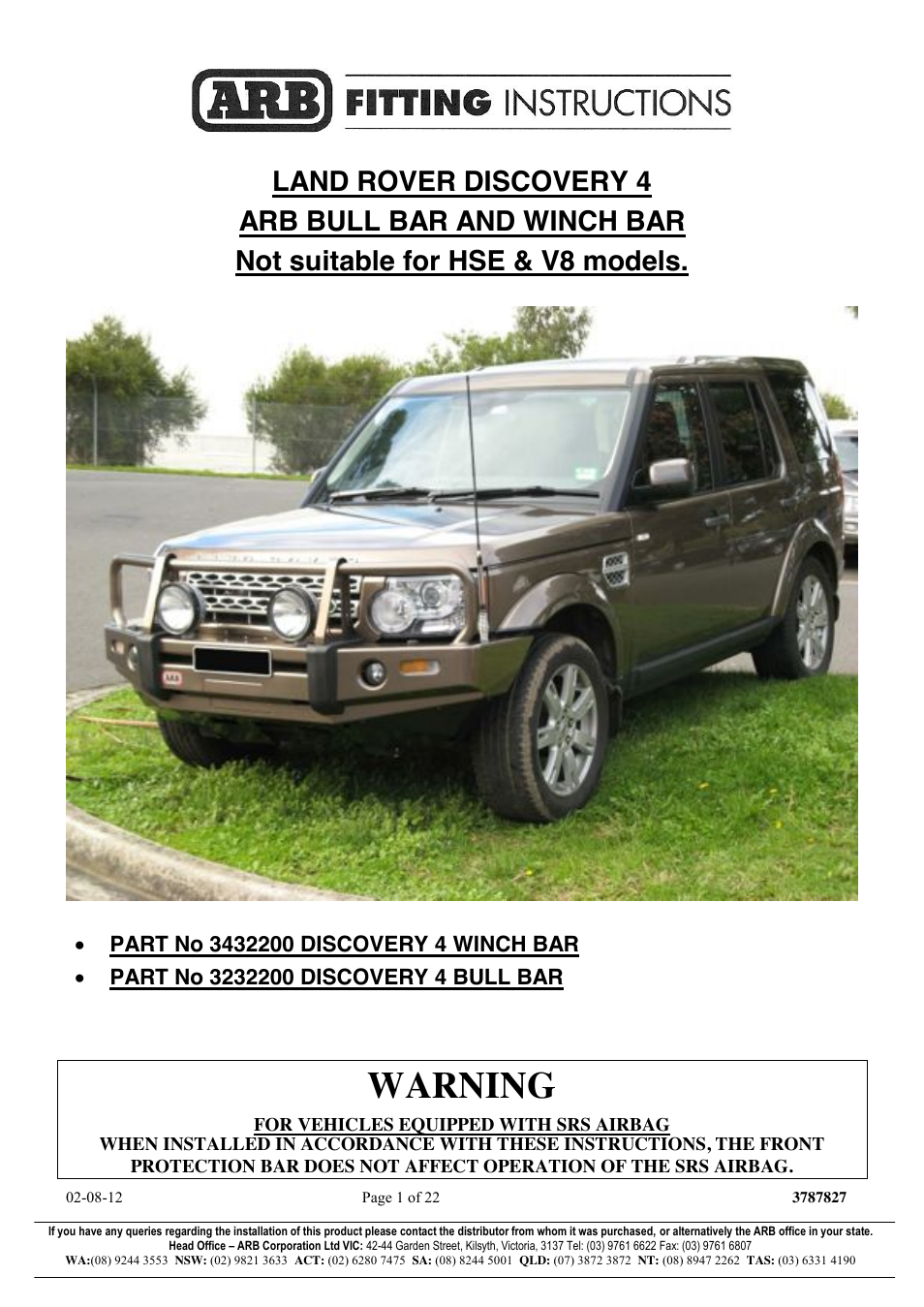 ARB 3232200 User Manual | 23 pages