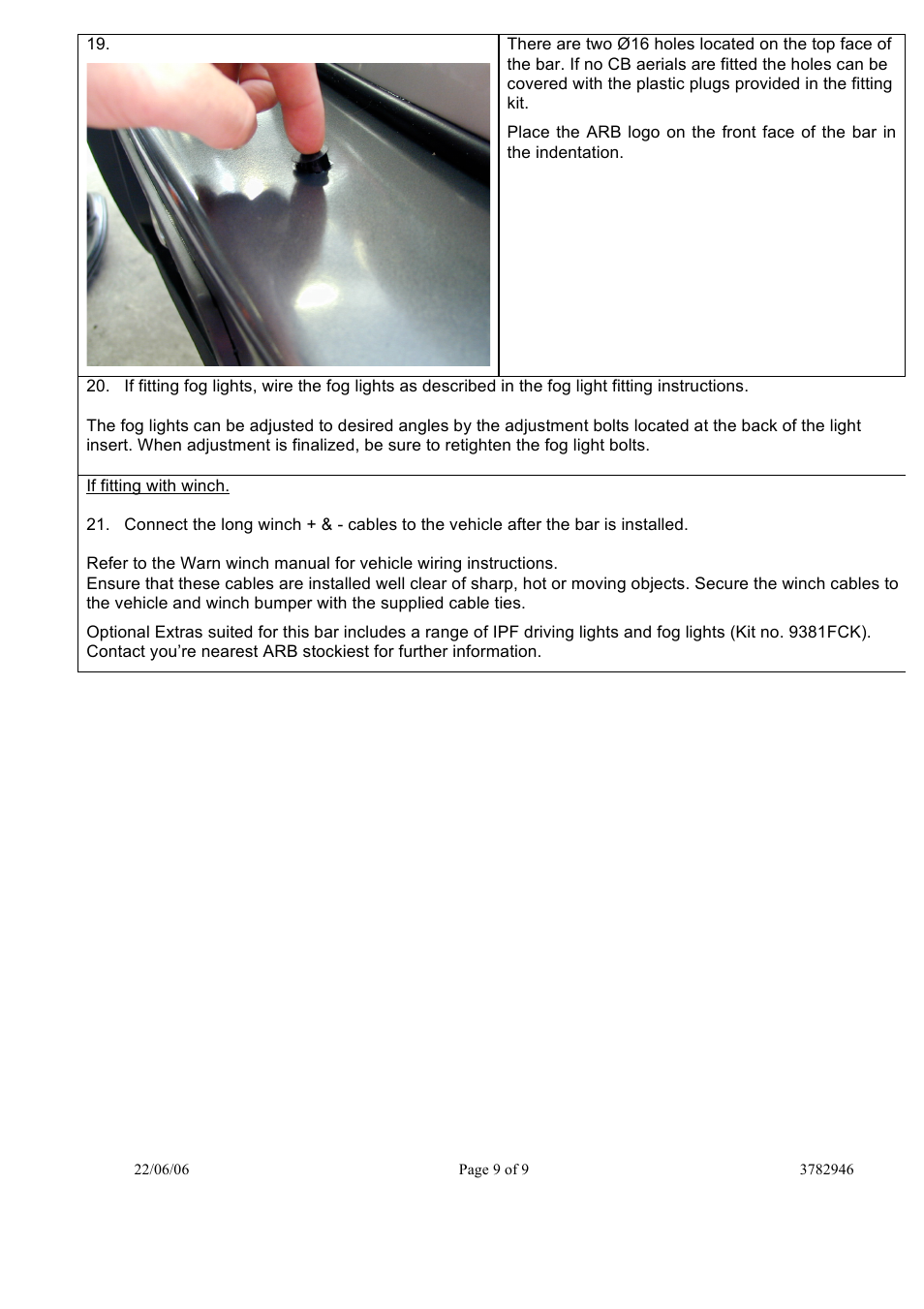 ARB 3952010 User Manual | Page 9 / 9