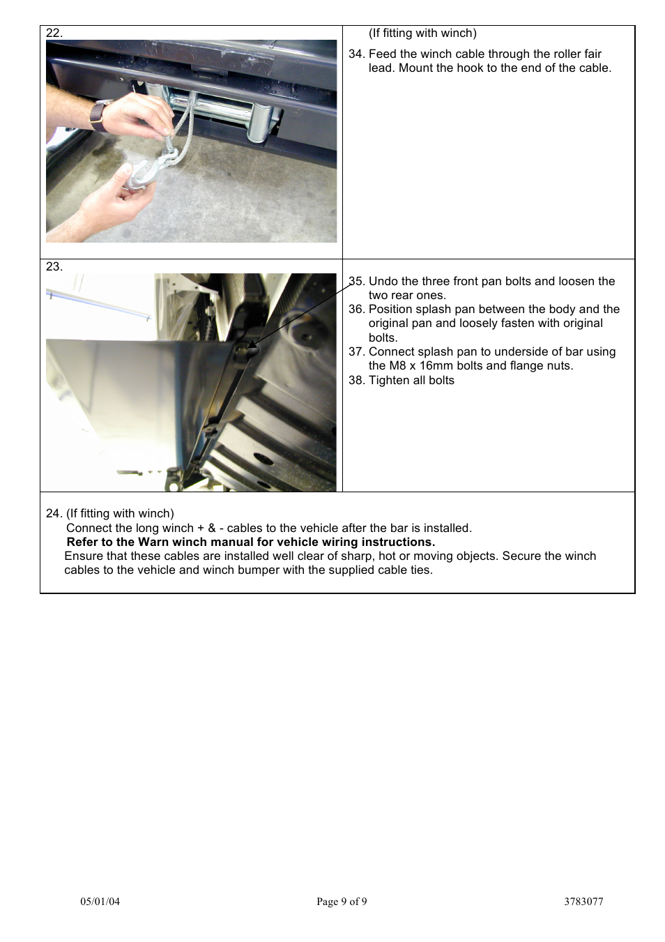ARB 3915020 User Manual | Page 9 / 9