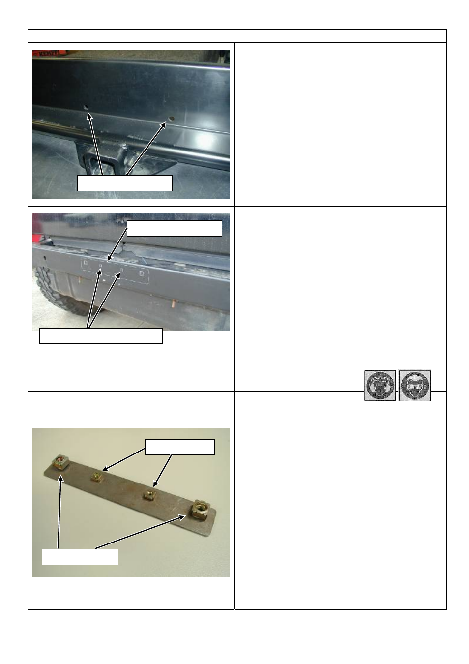 Fitting the rear bar to the vehicle, Marking the rear bar position to the vehicle | ARB 5650010 User Manual | Page 13 / 25