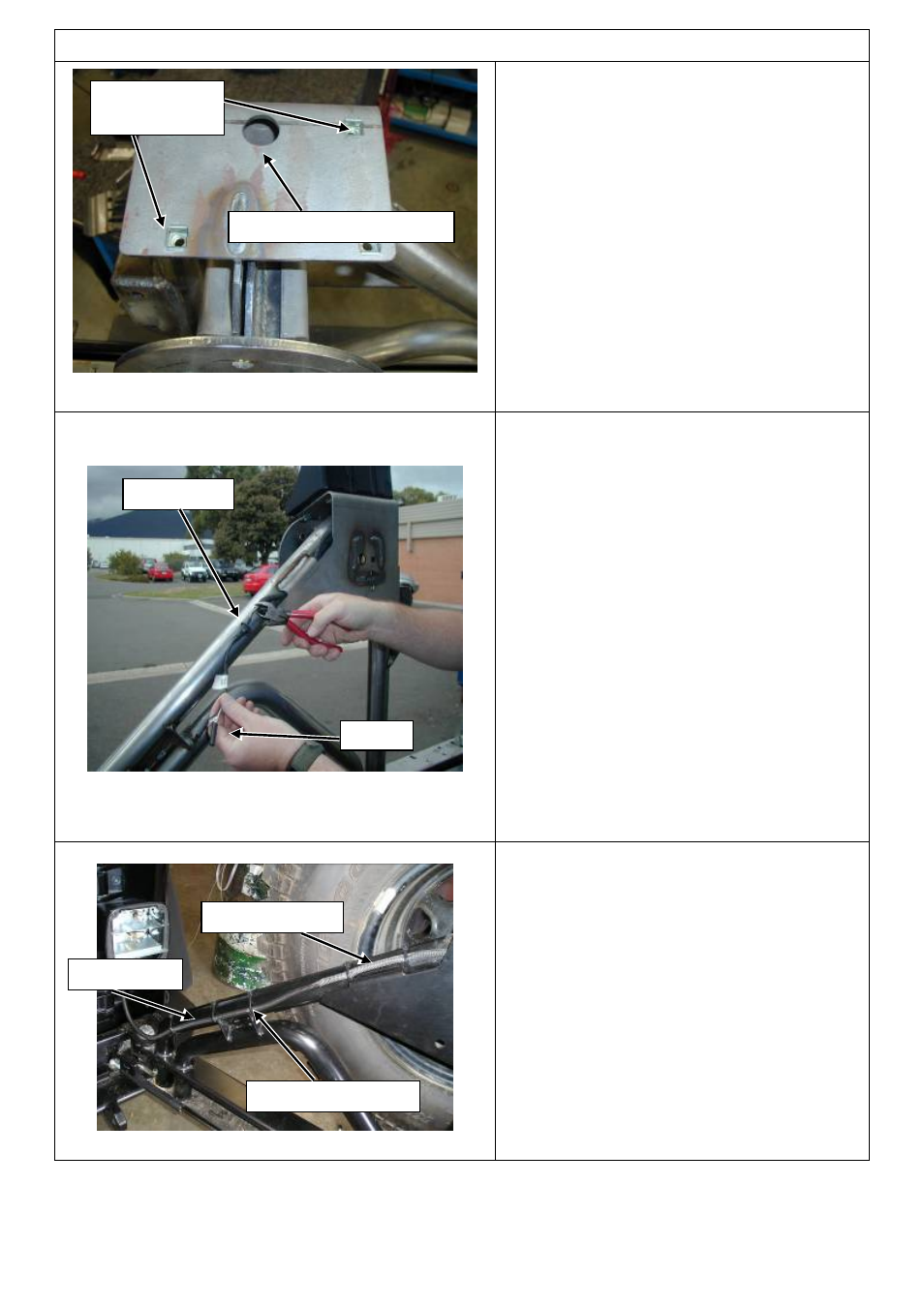 Installation of the cage nuts into the bracket, Bolting the high level stop lamp to the bracket | ARB 5650010 User Manual | Page 22 / 25