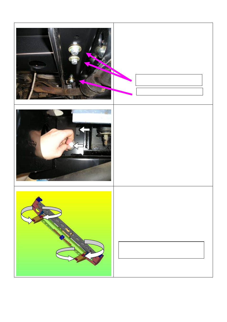 Arrows indicate where packers are to be fitted | ARB 5611210 User Manual | Page 12 / 19