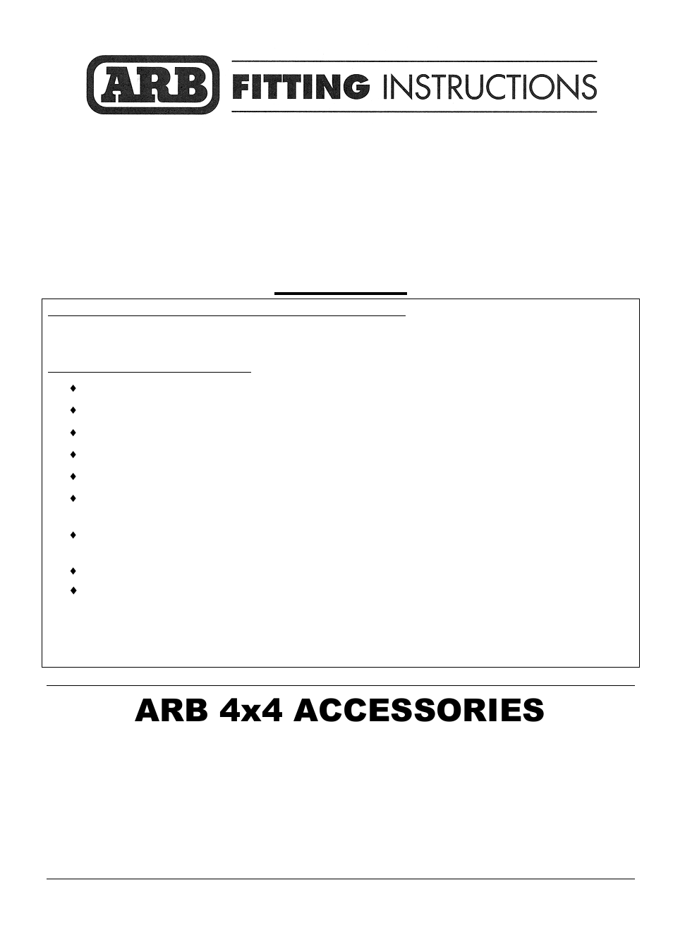 ARB 5421110 User Manual | 8 pages