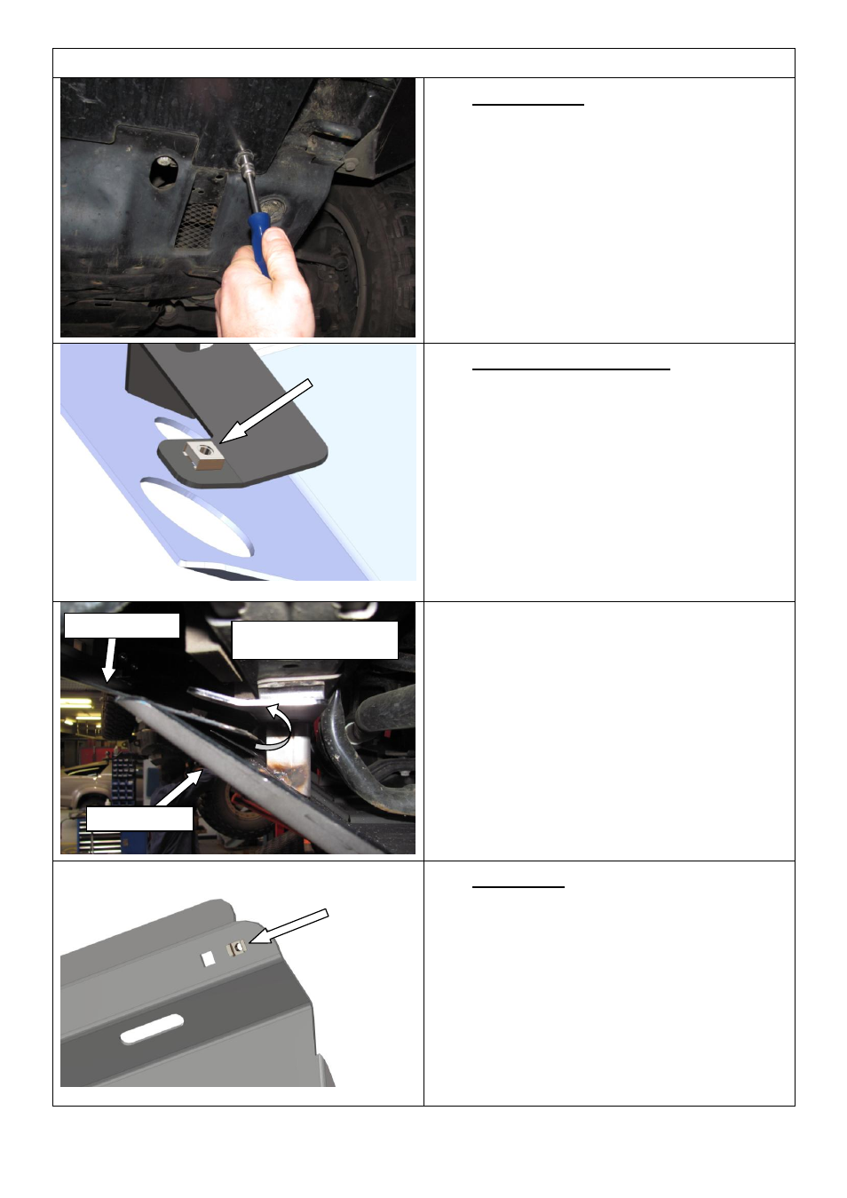 Fitting procedure | ARB 5421110 User Manual | Page 4 / 8