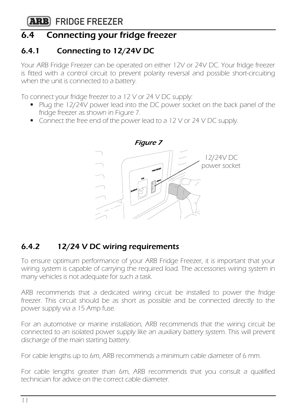 4 connecting your fridge freezer | ARB 82QT-10800782 User Manual | Page 12 / 28