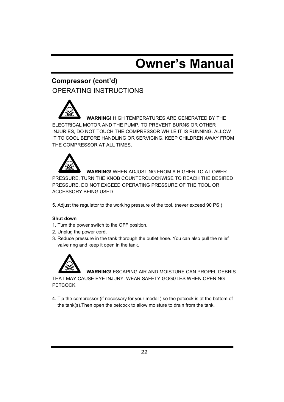 2zqhu¶v0dqxdo | Steele Products SP-CE043 User Manual | Page 22 / 31