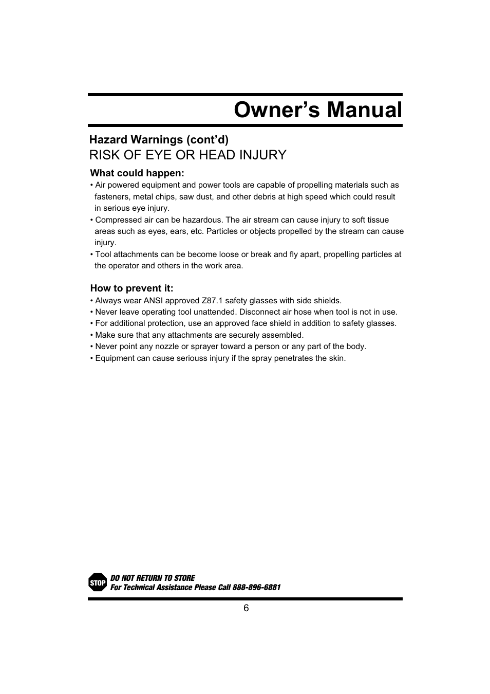 2zqhu¶v0dqxdo | Steele Products SP-CE043 User Manual | Page 6 / 31