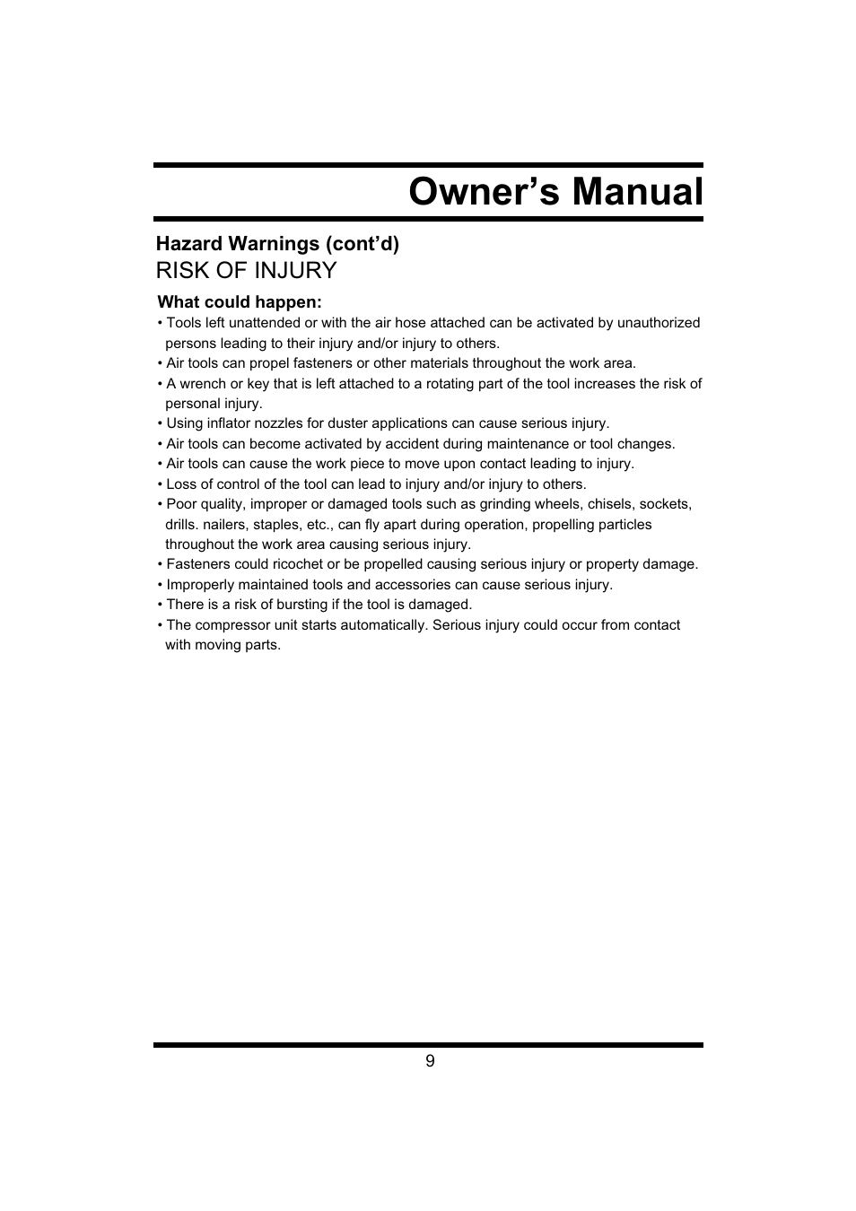 2zqhu¶v0dqxdo | Steele Products SP-CE043 User Manual | Page 9 / 31