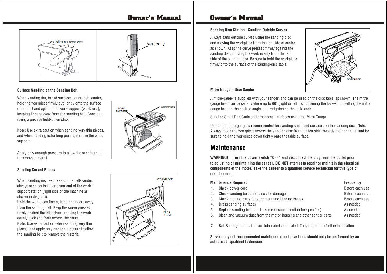 Maintenance | Steele Products SP-PB306 User Manual | Page 7 / 10