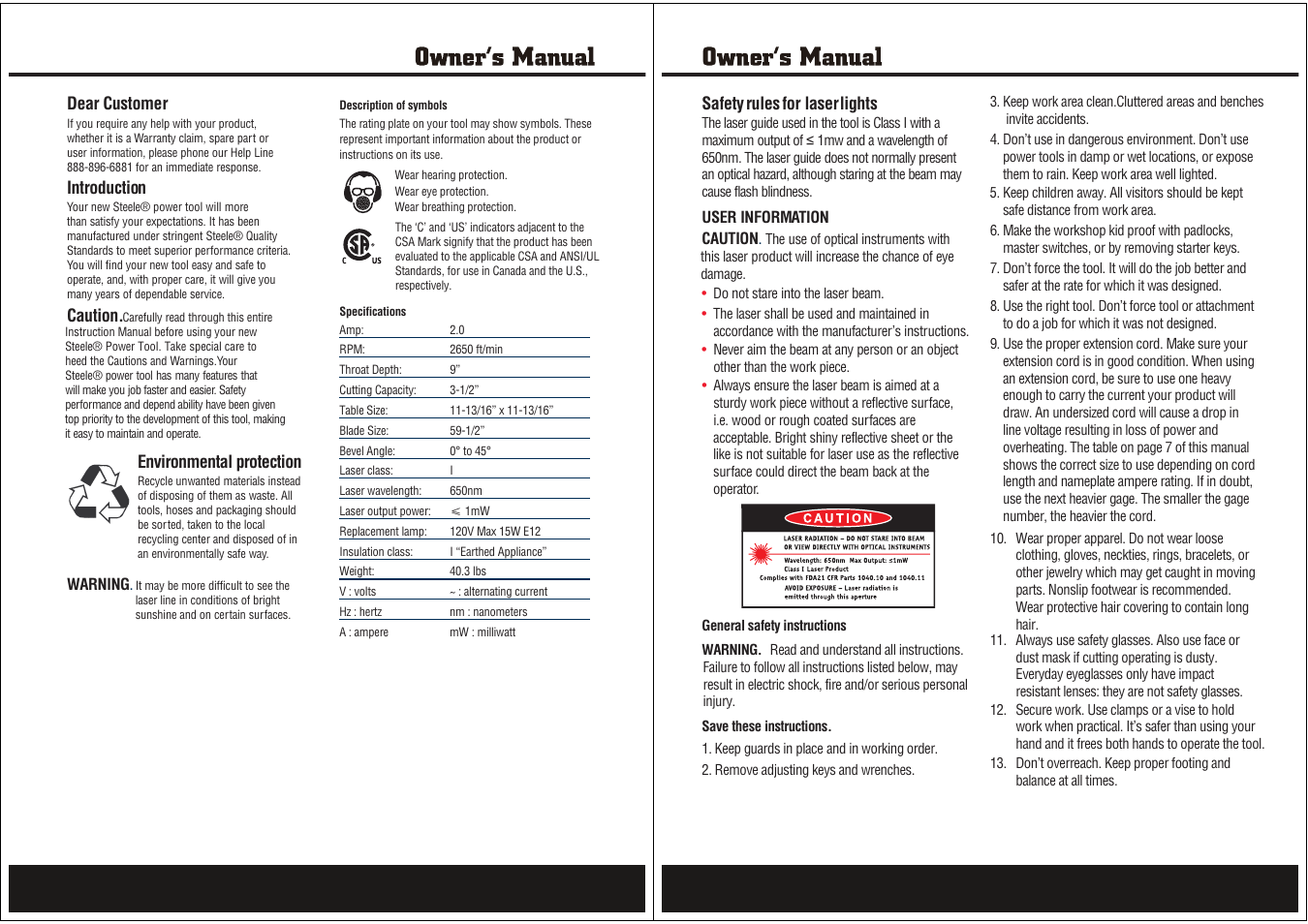 Steele Products SP-PB140 User Manual | Page 2 / 12