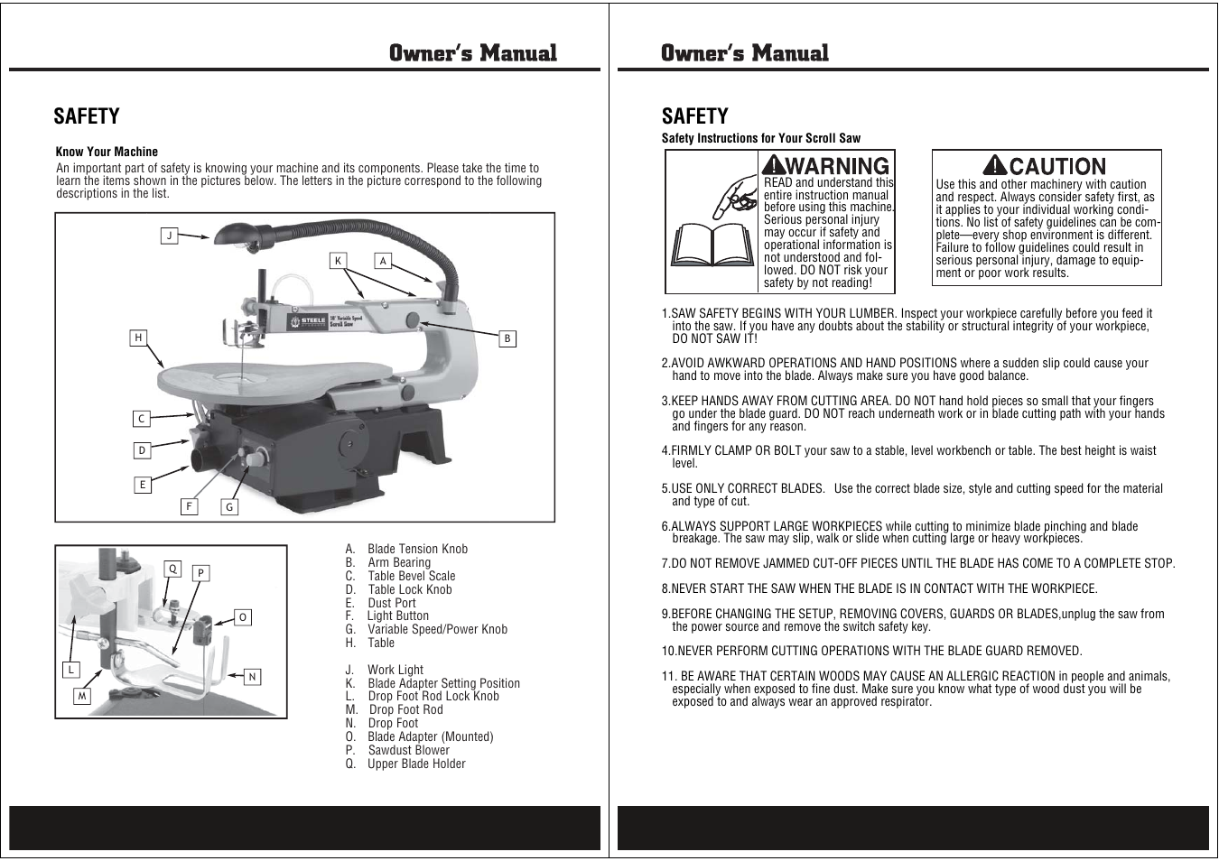 Safety | Steele Products SP-PB130 User Manual | Page 4 / 13