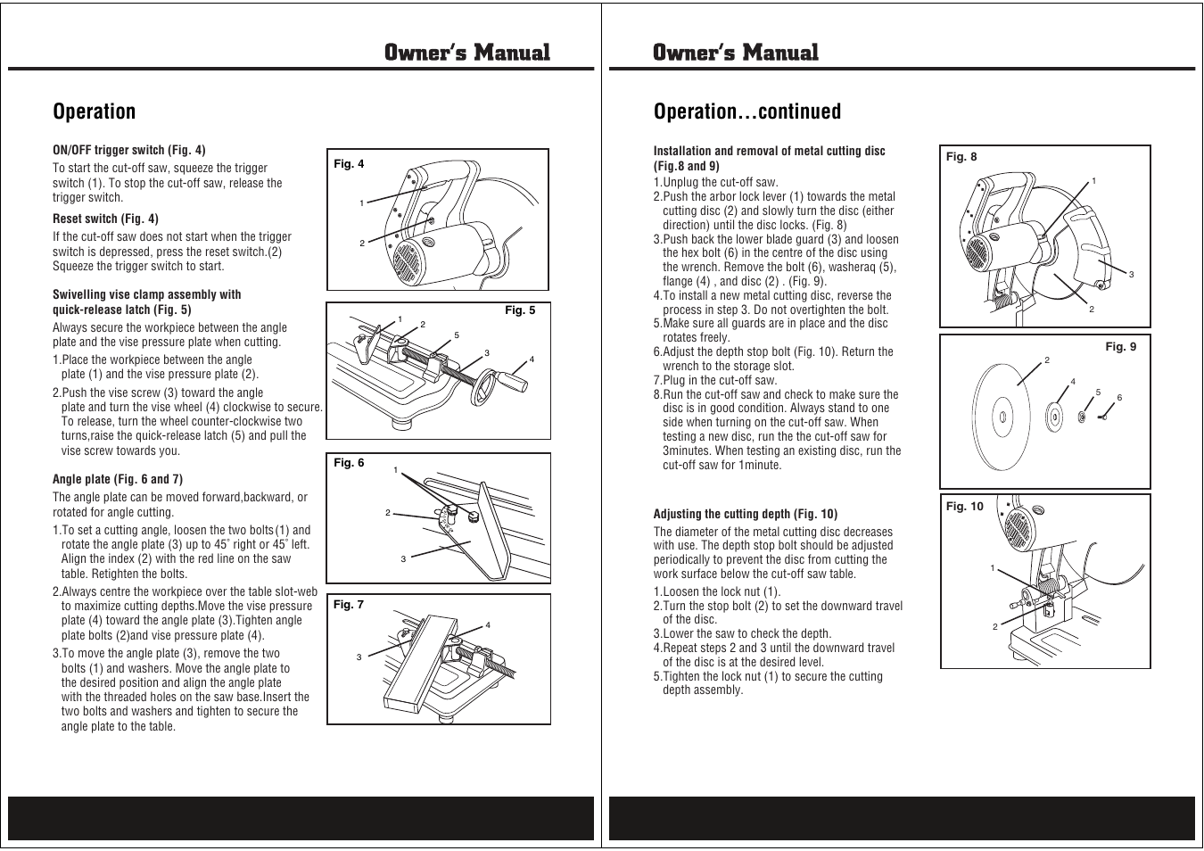 Operation, Operation...continued | Steele Products SP-PB125 User Manual | Page 6 / 10