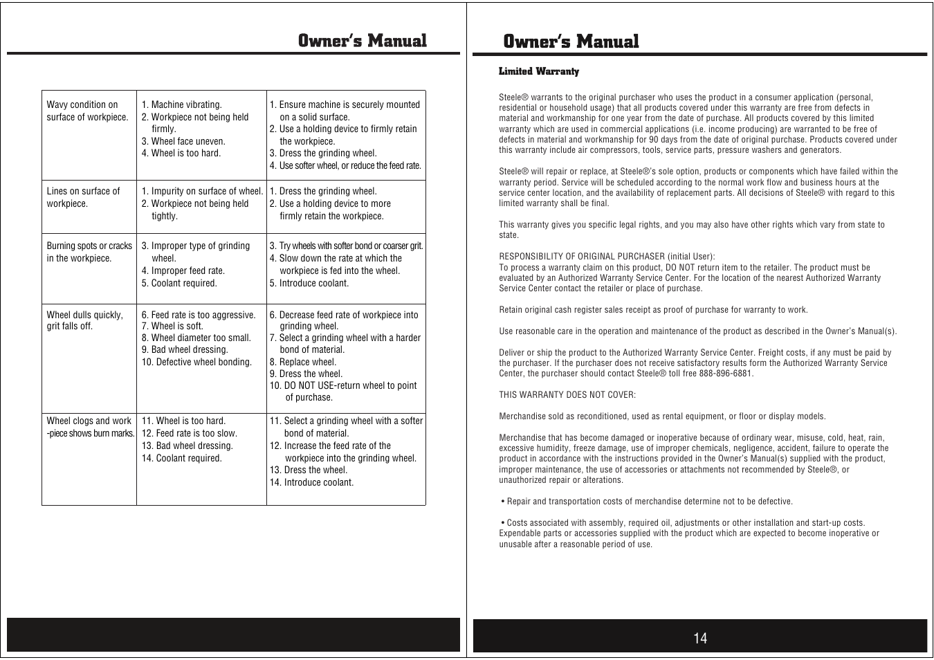 Steele Products SP-PB006 User Manual | Page 7 / 8