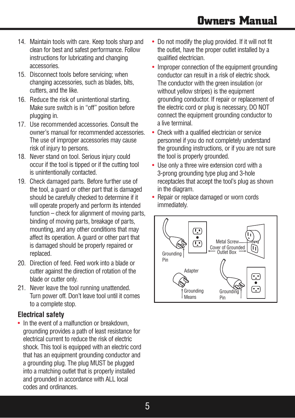 Sp-pb140 eng_manual 5.pdf | Steele Products SP-PB140 User Manual | Page 5 / 18