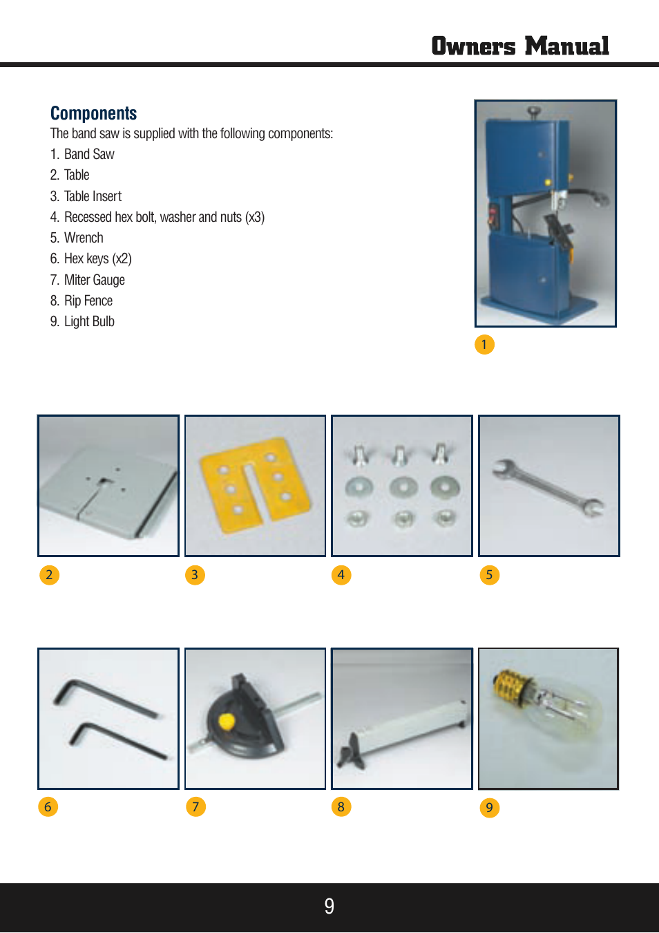 Sp-pb140 eng_manual 9.pdf, Components | Steele Products SP-PB140 User Manual | Page 9 / 18