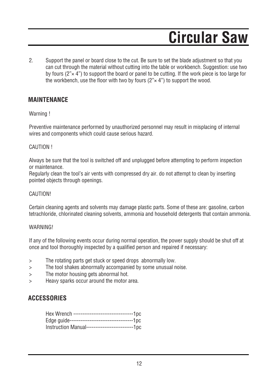 Circular saw | Steele Products SP-PT211 User Manual | Page 12 / 15