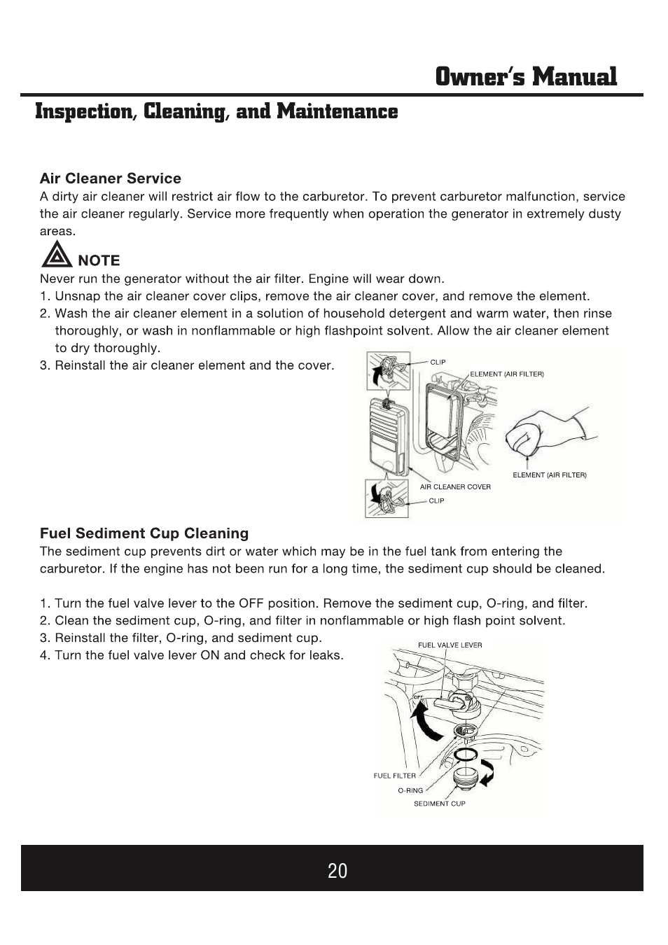 Owner’s manual | Steele Products SP-GG1000E User Manual | Page 21 / 46