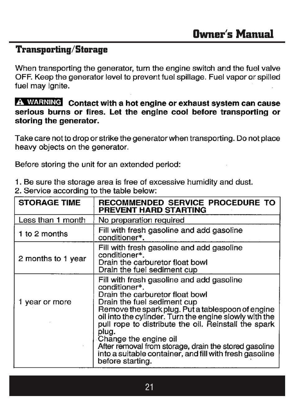 Owner’s manual | Steele Products SP-GG1000E User Manual | Page 22 / 46
