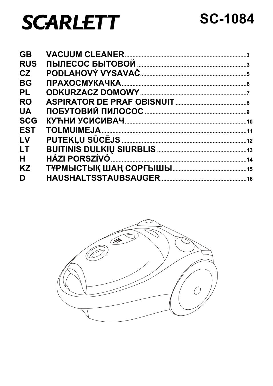 Scarlett SC-1084 User Manual | 17 pages