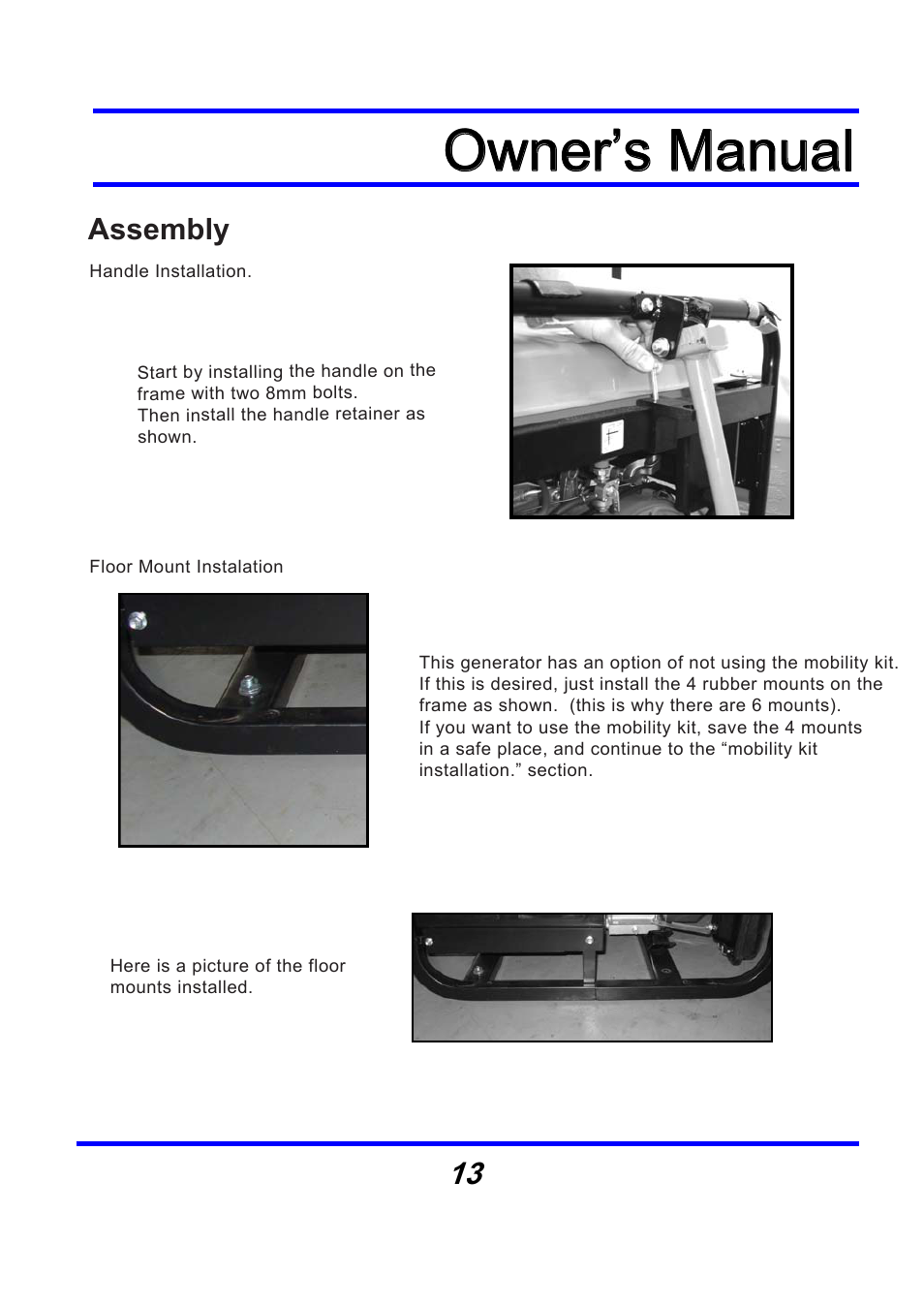 Owner’s manual, Assembly | Steele Products SP-GG350 User Manual | Page 14 / 56