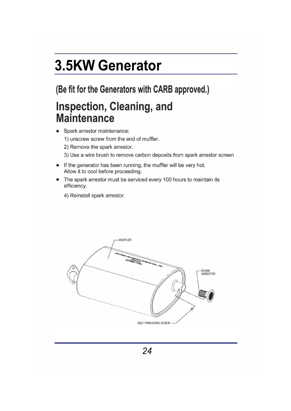 5kw generator | Steele Products SP-GG350 User Manual | Page 25 / 56