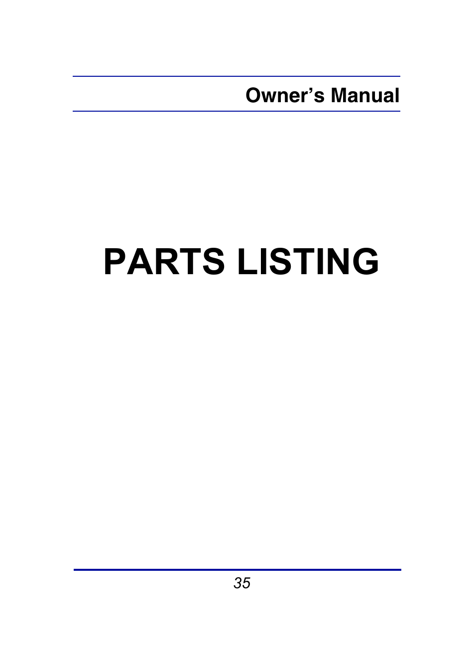 Parts listing | Steele Products SP-GG350 User Manual | Page 36 / 56