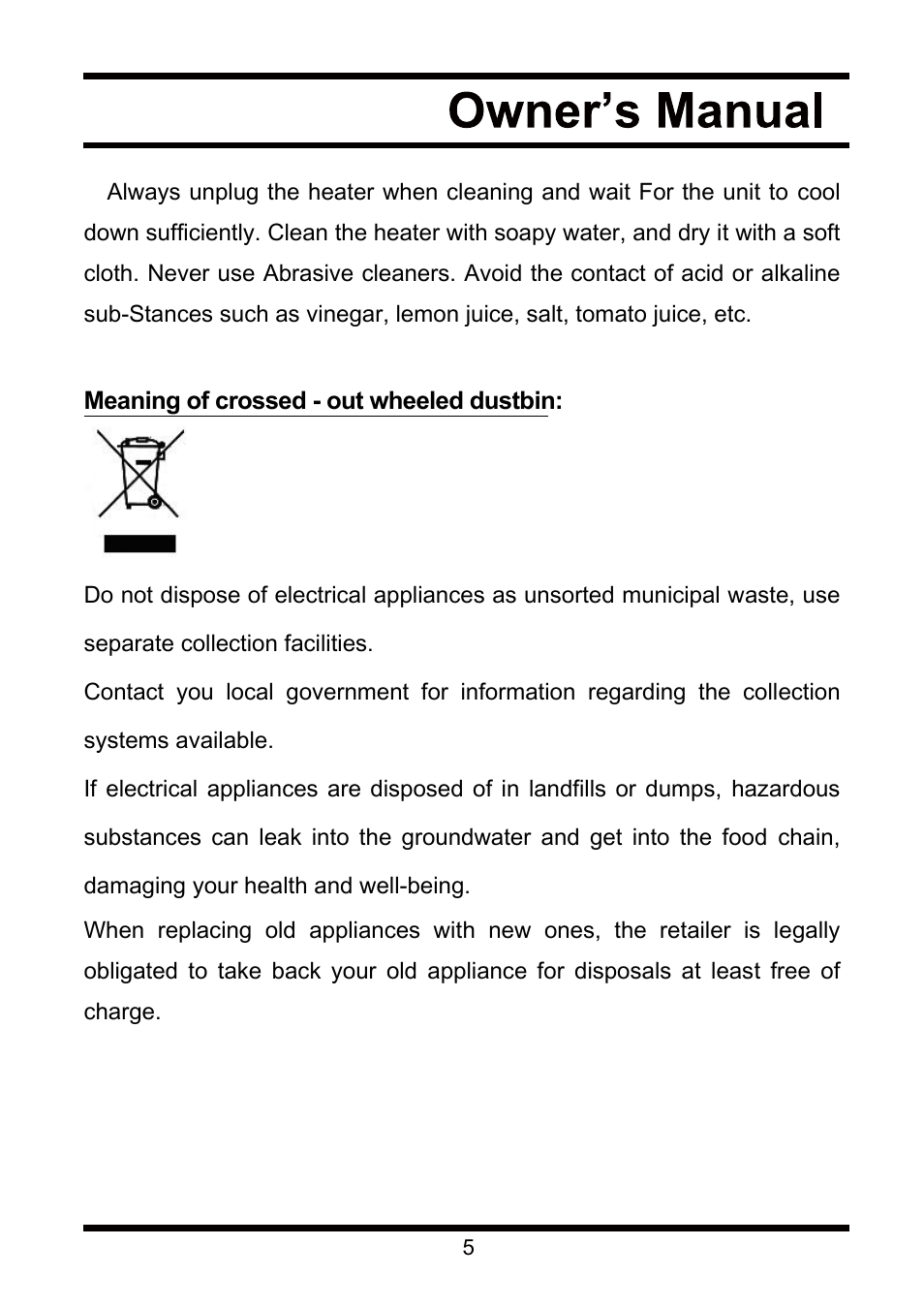 Steele Products SP-HO71 User Manual | Page 5 / 5
