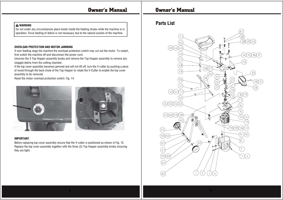 Parts list | Steele Products SP-GM655 User Manual | Page 5 / 7