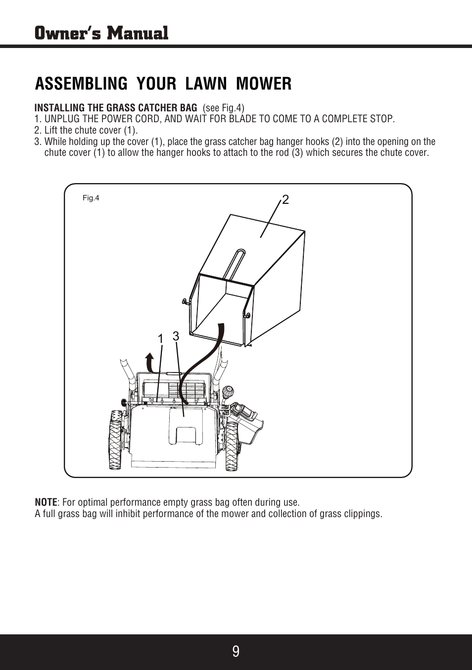 Sp-pm207ac_manual 10, Assembling your lawn mower | Steele Products SP-PM207AC User Manual | Page 10 / 23