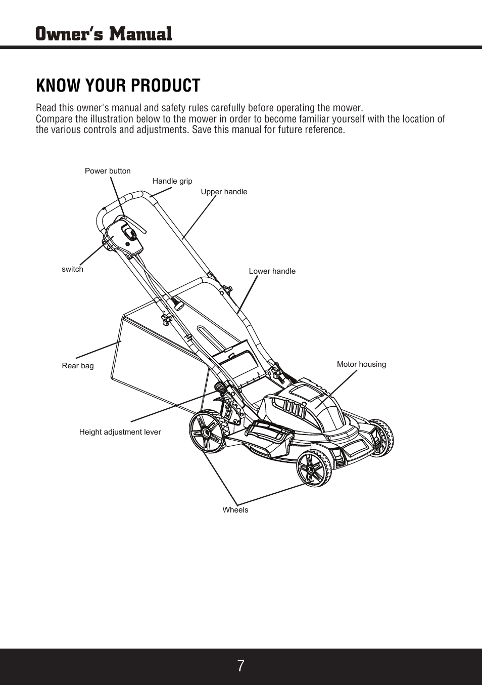 Sp-pm207ac_manual 8, Know your product | Steele Products SP-PM207AC User Manual | Page 8 / 23