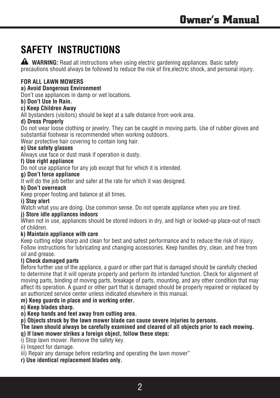 Sp-pm207dc manual 3, Safety instructions | Steele Products SP-PM207DC User Manual | Page 3 / 23
