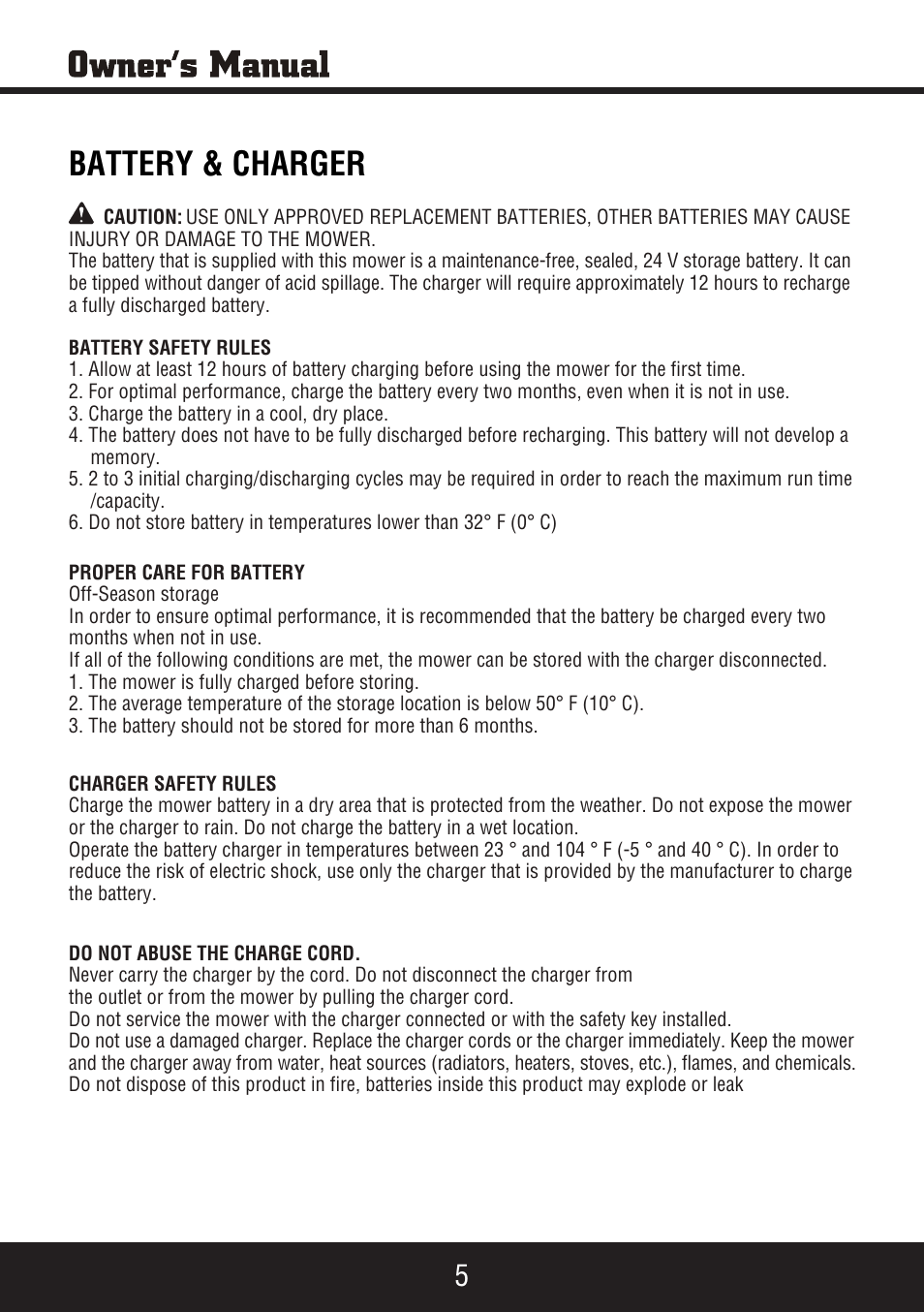 Sp-pm207dc manual 6, Battery & charger | Steele Products SP-PM207DC User Manual | Page 6 / 23
