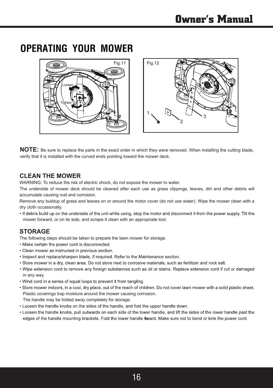 Sp-pm207sdc_manual 17, Operating your mower | Steele Products SP-PM207SDC User Manual | Page 17 / 23