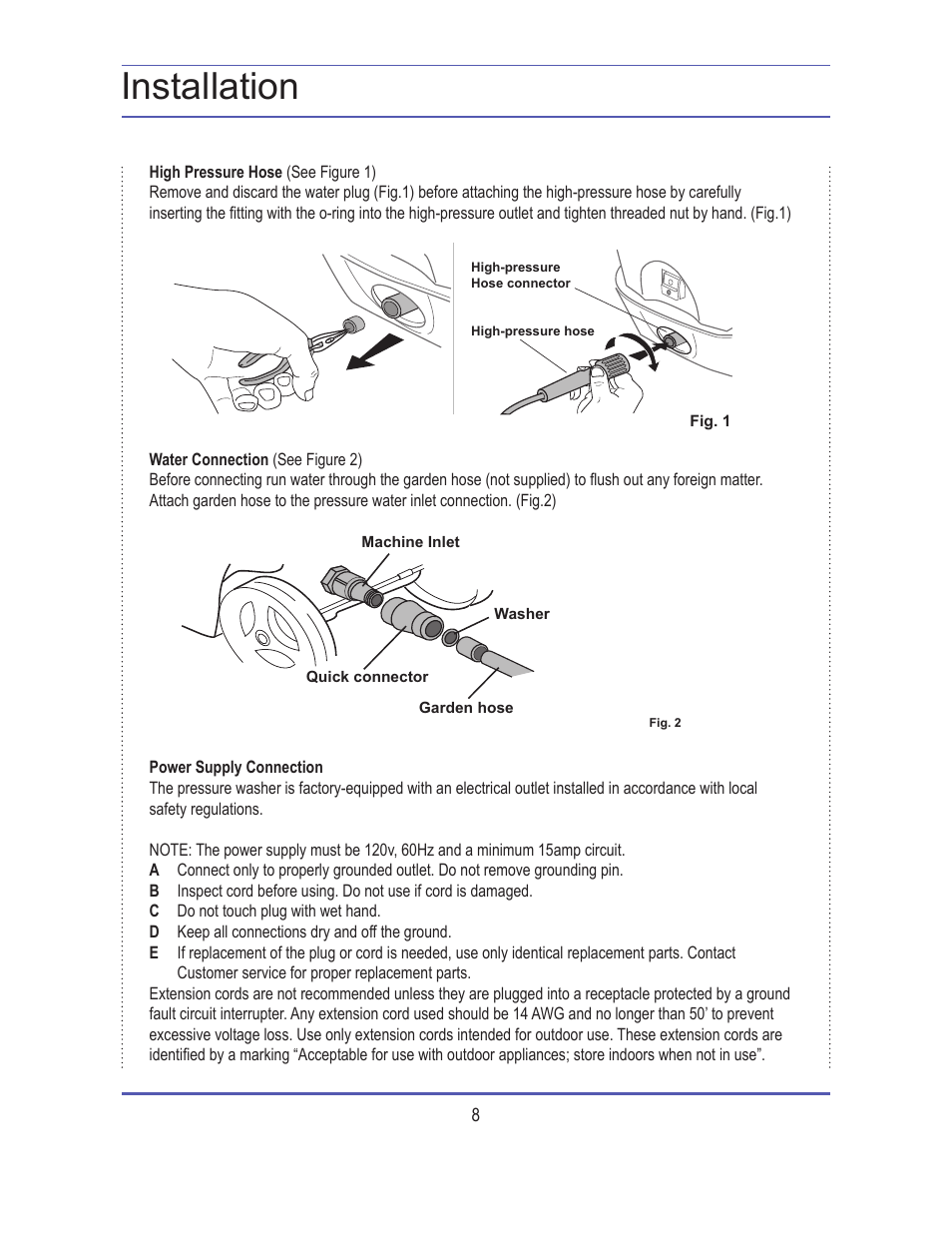Installation | Steele Products SP-WE180 User Manual | Page 8 / 18